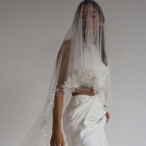 Bo & Luca Everley Veil in Ivory and Gold